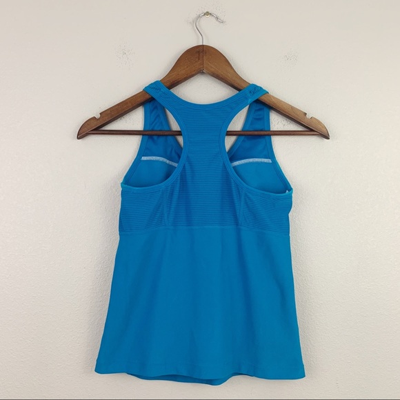 Nike Fit Dry Blue Mesh Racerback Tank Top - Picture 8 of 10